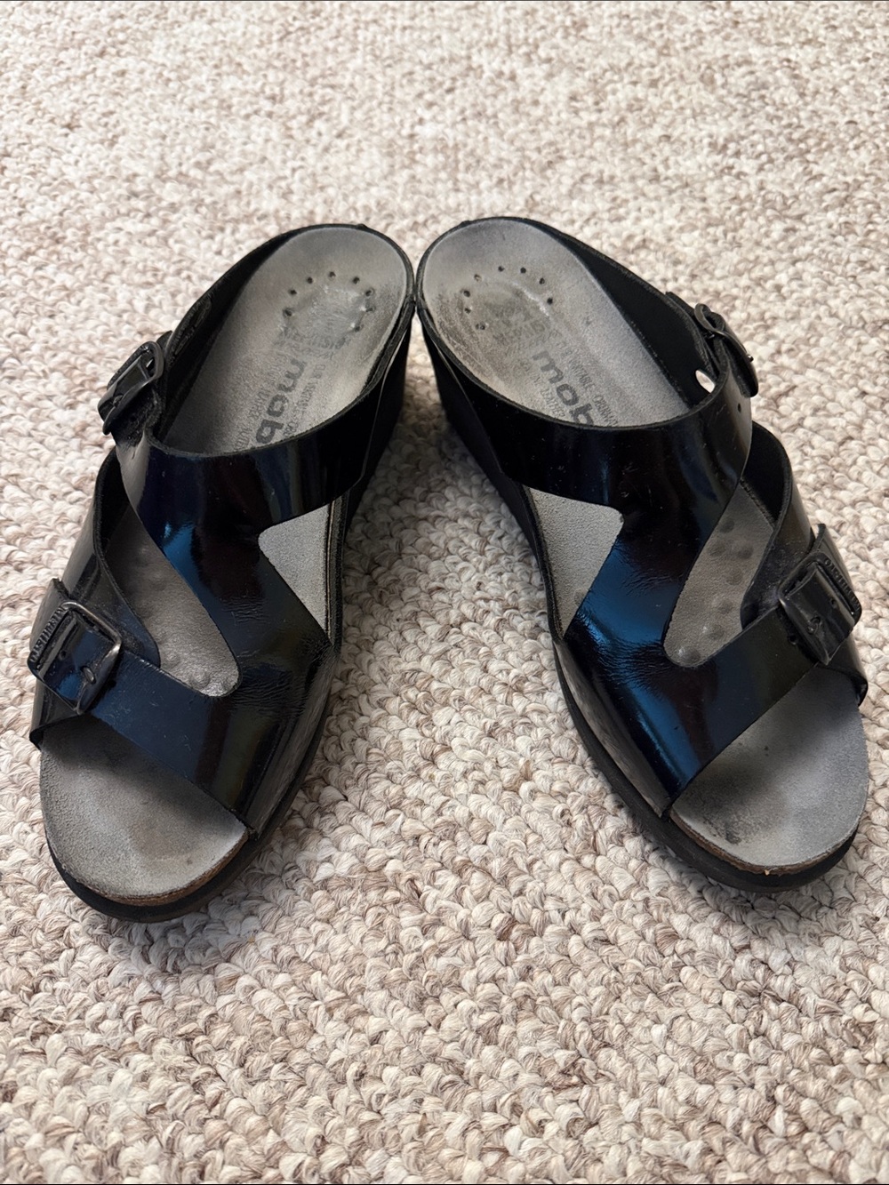 Mephisto Slide Mules with Adjustable Buckles